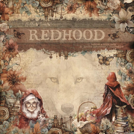 Bellaluna Crafts Redhood Paper Pad 20x20cm