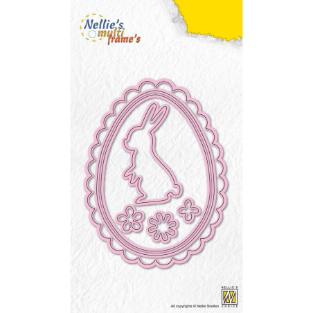Nellie's Choice Multi Frame Dies Easter Bunny Egg