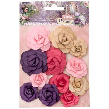 StudioLight Victorian Dreams Paper Flowers 3/4/5cm