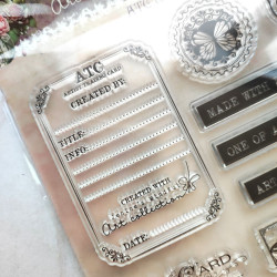 StudioLight Victorian Dreams Clear Stamp ATC Embellishments