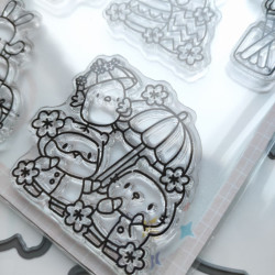 Mama Elephant DELIVER SPRING HAPPINESS Clear Stamp