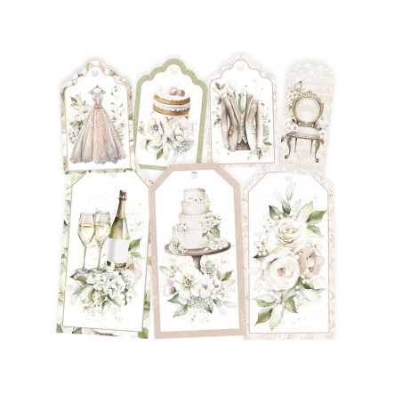 Piatek Decorative Tags LOVE AND LACE 03 7pz