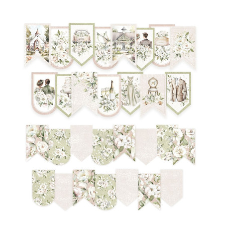 Piatek Die-Cut Garland LOVE AND LACE 15pz