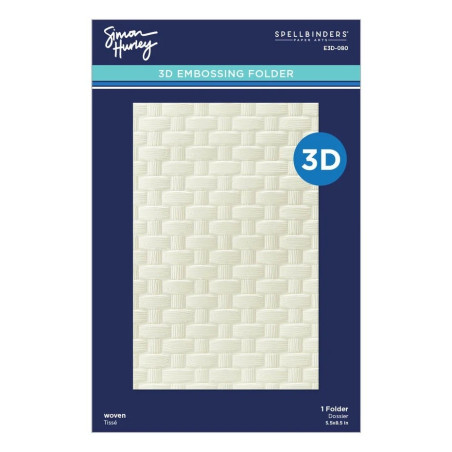 Spellbinders Woven 3D Embossing Folder
