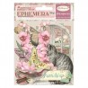 Stamperia Orchids and Cats Ephemera 32pz
