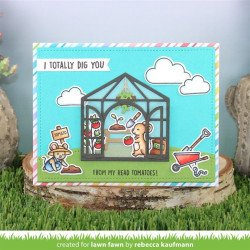 LAWN FAWN Veggie Happy Clear Stamp