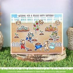LAWN FAWN Veggie Happy Clear Stamp