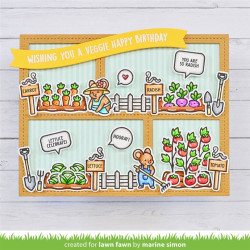LAWN FAWN Veggie Happy Clear Stamp