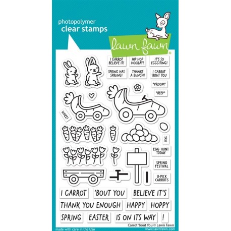 LAWN FAWN Carrot 'bout You Clear Stamp