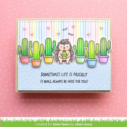 LAWN FAWN Sometimes Life is Prickly Clear Stamp