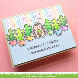 LAWN FAWN Sometimes Life is Prickly Clear Stamp