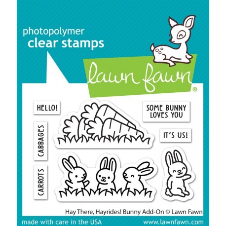 LAWN FAWN Hay There, Hayrides! Bunny Add-On Clear Stamp