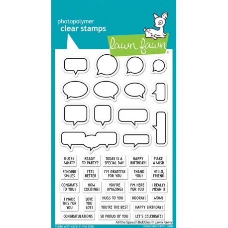 LAWN FAWN All the Speech Bubbles Clear Stamp