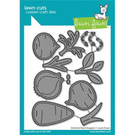 LAWN FAWN Stitched Root Veggies Cuts