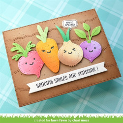 LAWN FAWN Stitched Root Veggies Cuts