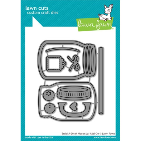 LAWN FAWN Build-a-Drink Mason Jar Add-On Cuts