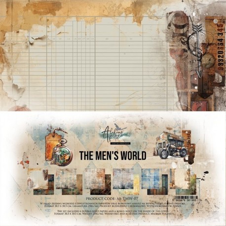 Alchemy of Art The Men's World Paper Collection Set 30x30cm 6fg
