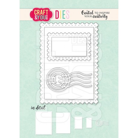 Craft&You Dies ATC Frame with Stamp