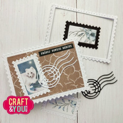Craft&You Dies ATC Frame with Stamp