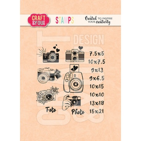 Craft&You Design Mini Cameras Stamps