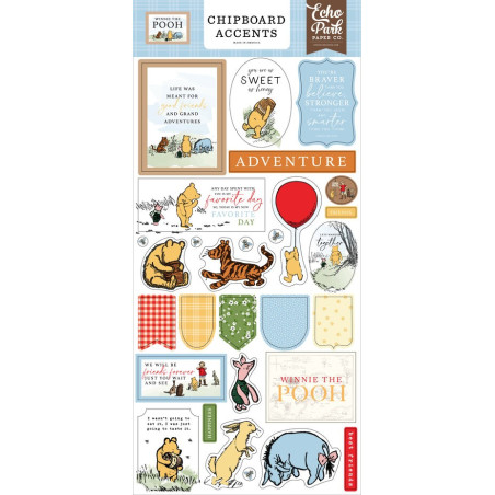 Echo Park Winnie The Pooh Chipboard Accents