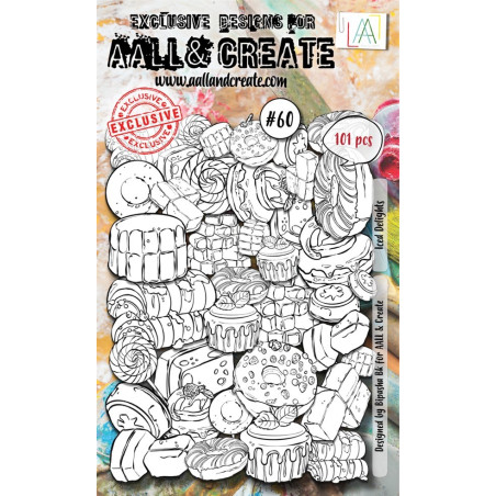 Aall & Create Ephemera Die-cuts Iced Delights 60 101pz