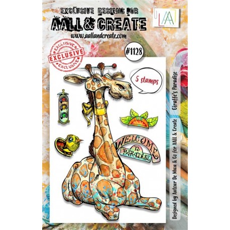 AALL & Create Stamp Set A7 1128 Giraffe's Paradise