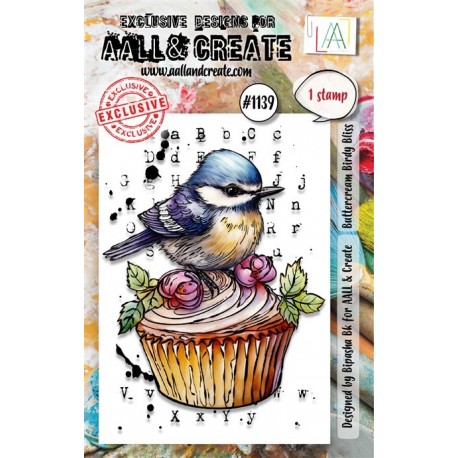 AALL & Create Stamp Set A7 1139 Buttercream Birdy Bliss