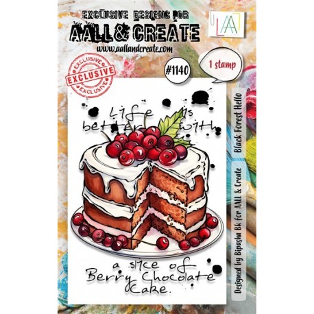 AALL & Create Stamp Set A7 1140 Black Forest Hello