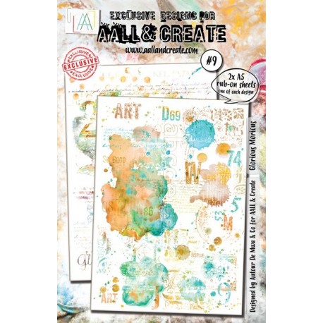 AALL & Create Rub-ons A5 09 Glorious Morious