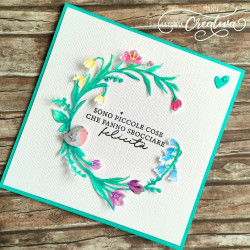 La Coppia Creativa Fustelle CORONA PRIMAVERILE