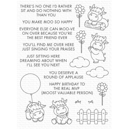 My Favorite Things You Make Moo So Happy Clear Stamps