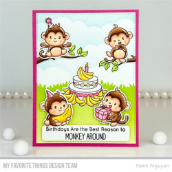 My Favorite Things Monkey Around Clear Stamps