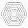 My Favorite Things Stitched Rounded Hexagon STAX Die-namics