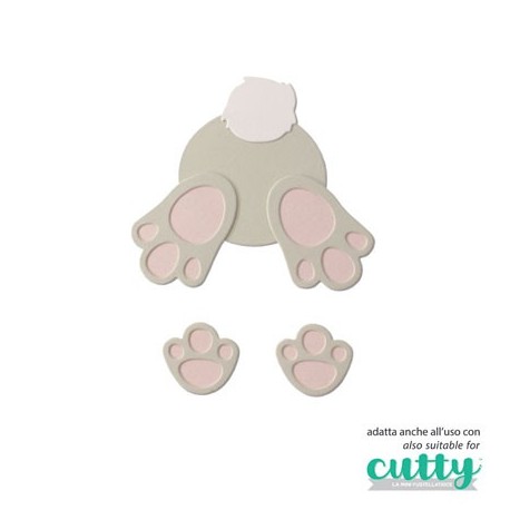 Fustelle Cut-Mi 88404-CML-B Bunny Paws