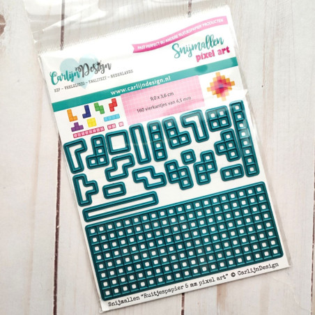 Carlijn Design Dies Graph Paper 5 mm Pixel Art
