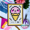 Carlijn Design Dies Graph Paper 5 mm Pixel Art