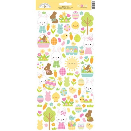 Doodlebug Design Bunny Hop Icons Stickers