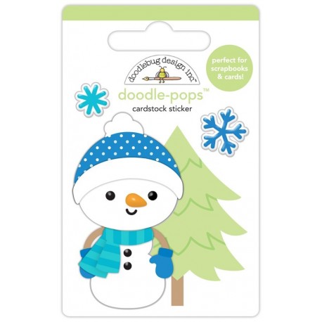 Doodlebug Design Snow Cute Doodle-Pops 3D Stickers