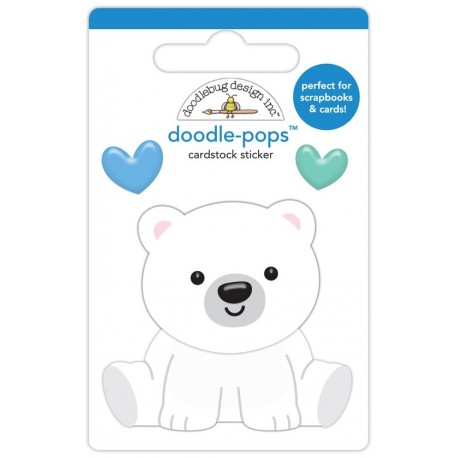 Doodlebug Design Beary Loveable Doodle-Pops 3D Stickers