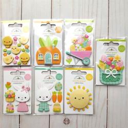 Doodlebug Design Hello Sunshine! Doodle-Pops 3D Stickers