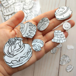 Aall & Create Ephemera Die-cuts Iced Delights 60 101pz
