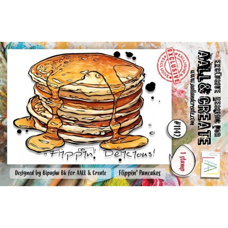 AALL & Create Stamp Set A7 1142 Flippin' Pancakes