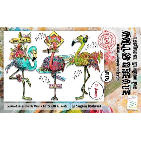 AALL & Create Stamp Set A6 1125 Up Sunshine Boulevard