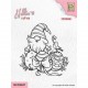 Nellie's Choice Clearstamp Gnome with Little Birdy