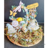 Nellie's Choice Clearstamp Gnome with Little Birdy