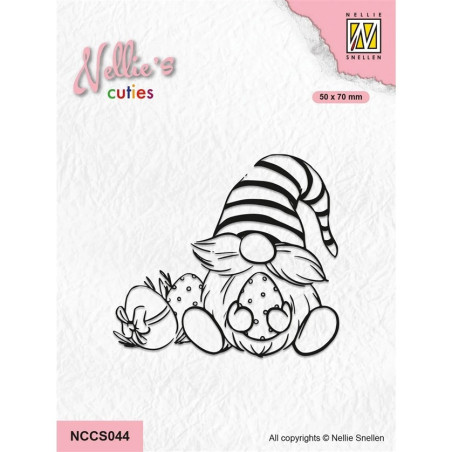 Nellie's Choice Clearstamp Easter Gnome