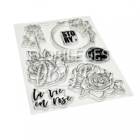 Florileges Clear Stamp LA VIE EN ROSE