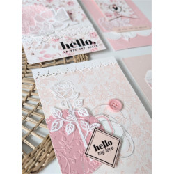 Florileges Timbro montato ROSE D'AMOUR