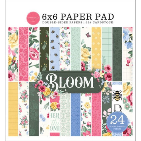 Carta Bella Bloom Paper Pad 15x15cm